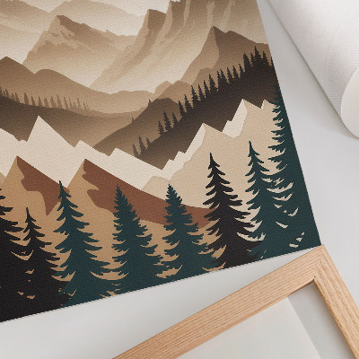 Poster auf leinwand Berglandschaft