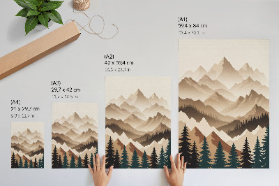 Poster auf leinwand Berglandschaft