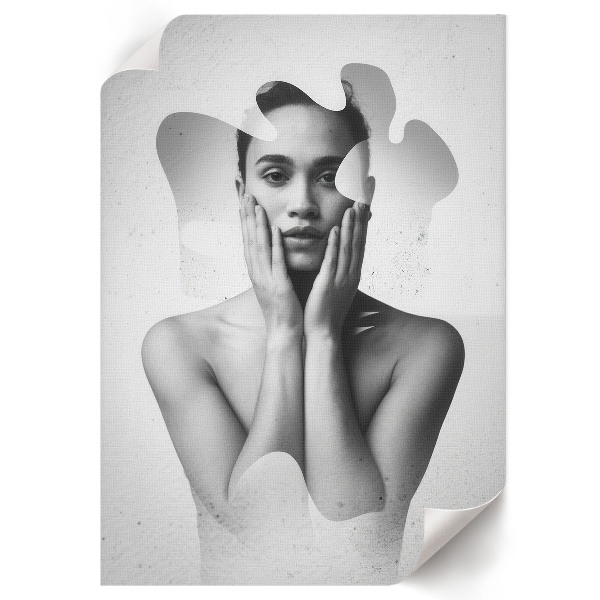 Retro plagát Abstraktný portrét