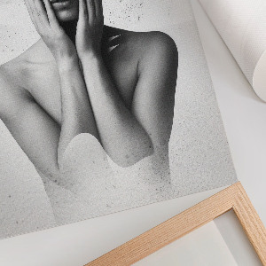 Retro plagát Abstraktný portrét