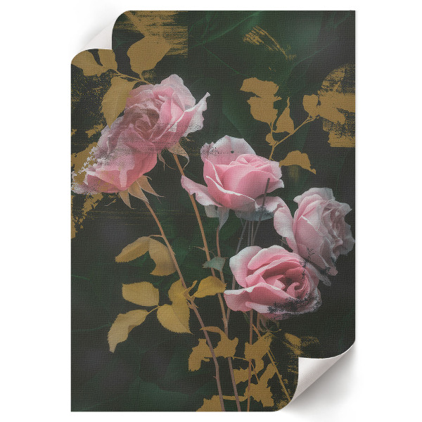 Poster kunstdruck Rosenblüten
