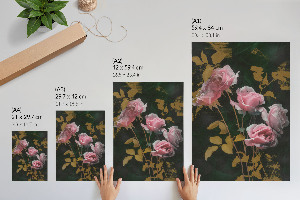 Poster kunstdruck Rosenblüten