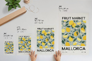 Kunstdruck poster Zitronenmuster