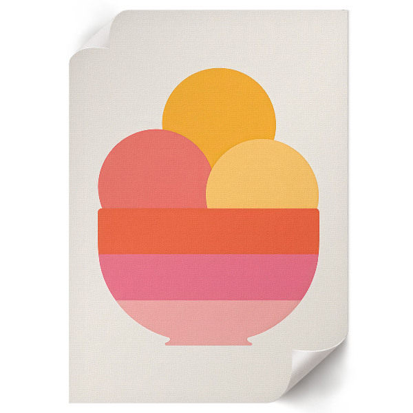 Plagát do izby Minimalistická zmrzlina