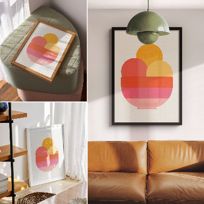 Poster auf leinwand Minimalistisches Eis