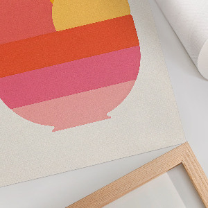 Poster auf leinwand Minimalistisches Eis