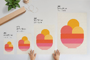 Poster auf leinwand Minimalistisches Eis