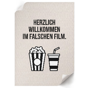 Poster leinwand Filmischer Humor