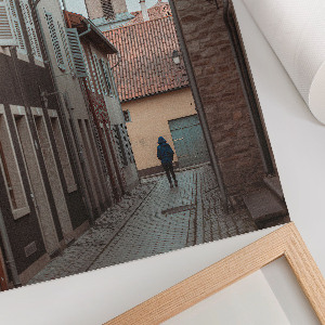 Poster kunstdruck Stadtszene