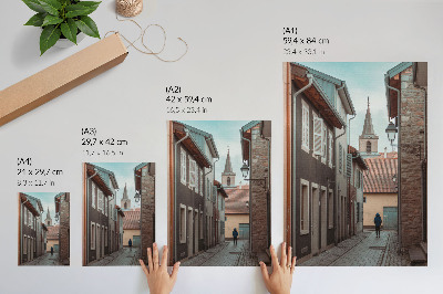 Poster kunstdruck Stadtszene
