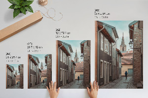 Poster kunstdruck Stadtszene