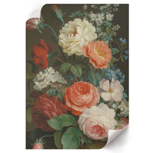 Kunstdruck leinwand Blumeneleganz