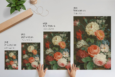 Kunstdruck leinwand Blumeneleganz