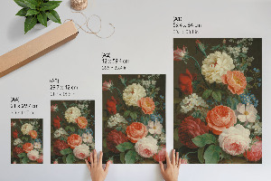 Kunstdruck leinwand Blumeneleganz