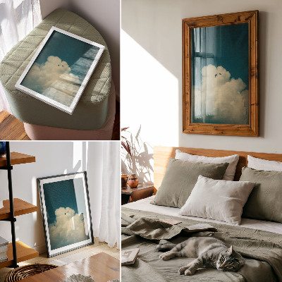 Retro poster Himmlische Wolken