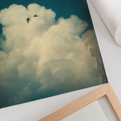 Retro poster Himmlische Wolken
