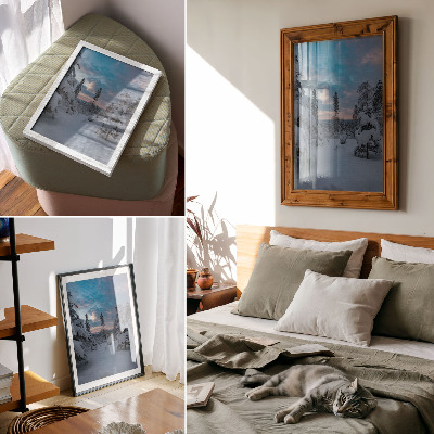 Poster auf leinwand Winterlandschaft