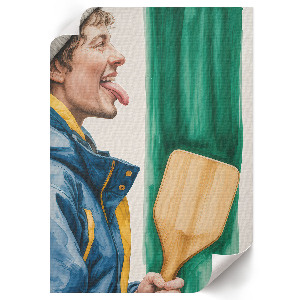 Retro plagát Zimná zábava