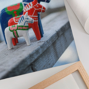 Bunte Pferde als Poster