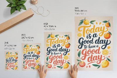 Poster kunstdruck Illustration für einen schönen Tag