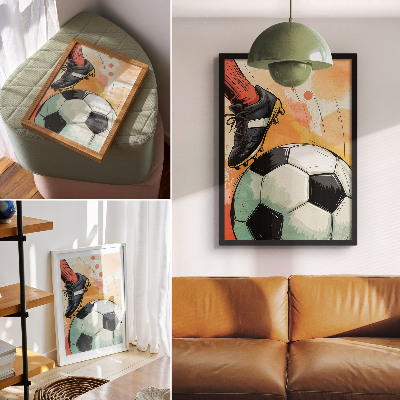 Kunstdruck leinwand Fußball
