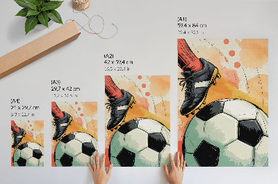 Kunstdruck leinwand Fußball