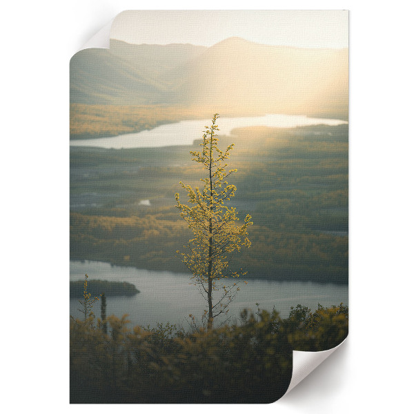 Poster auf Leinwand mit Naturlandschaft