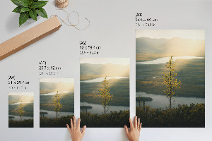 Poster auf Leinwand mit Naturlandschaft