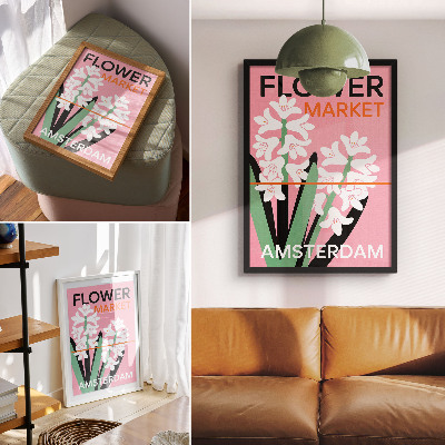 Poster kunstdruck Blumenposter