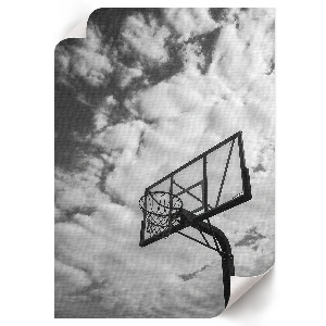 Retro-Poster mit Basketball-Motiv