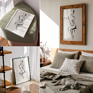 Plagát do izby Jemná silueta