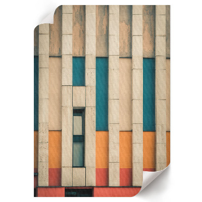 Poster kunstdruck Farbenfrohe Architektur