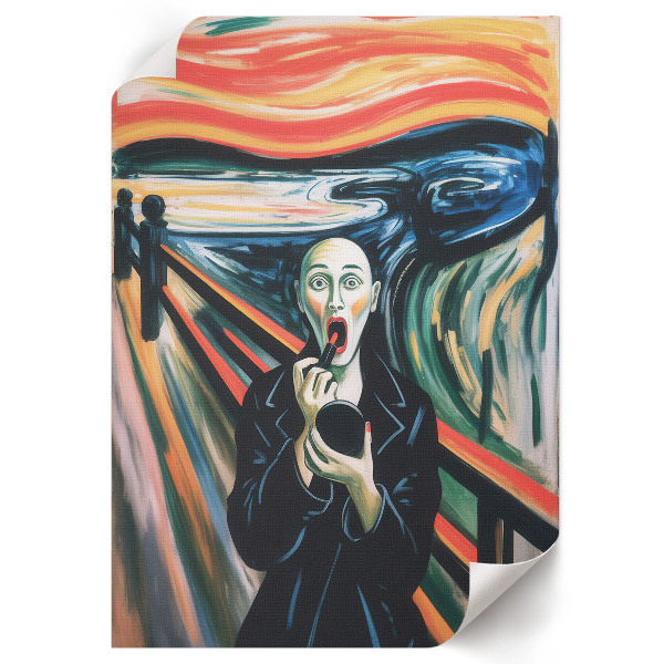 Kunstdruck auf Leinwand mit Motiv inspiriert von "Scream"