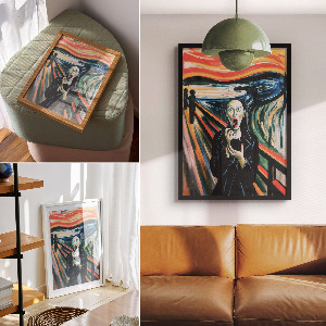 Kunstdruck auf Leinwand mit Motiv inspiriert von 