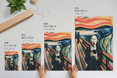 Kunstdruck leinwand Inspiriert von Scream