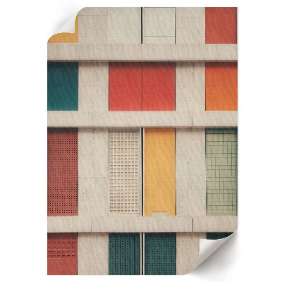 Poster leinwand Farbenfrohe Fassade