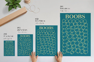 Poster kunstdruck Brustformen