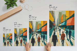 Poster na stenu Dav mesta