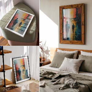 Plagát do obývačky Mesto v noci