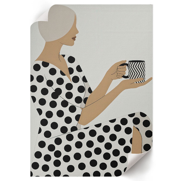 Poster kunstdruck Stilvolle Frau