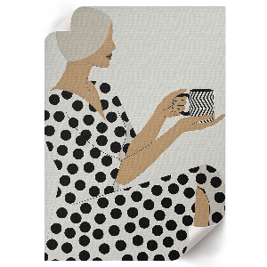 Poster Kunstdruck mit Motiv einer stilvollen Frau