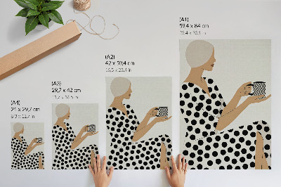 Poster kunstdruck Stilvolle Frau