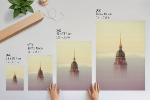 Kunstdruck auf Leinwand mit Motiv ‚Nebelturm‘