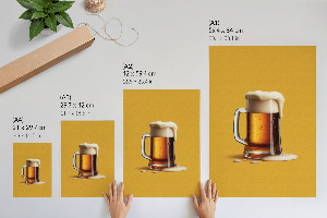 Bilderposter mit Motiv eines Bierkrugs