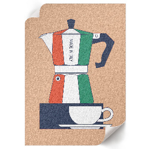 Wandposter mit Motiv ‚Italienischer Kaffee‘