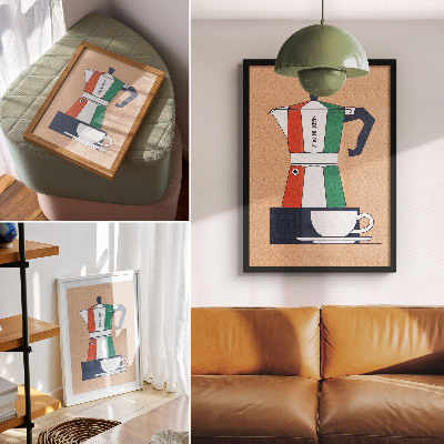 Wand poster Italienischer Kaffee