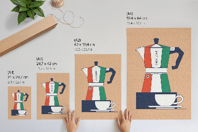 Wand poster Italienischer Kaffee