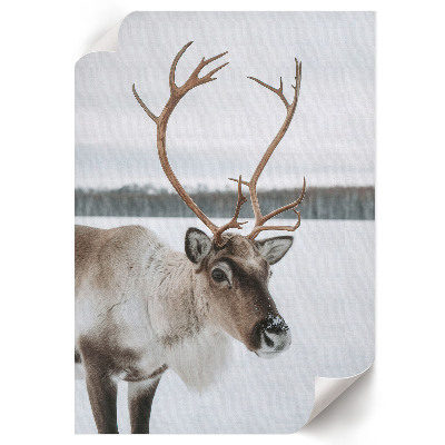 Retro poster Winterrentier