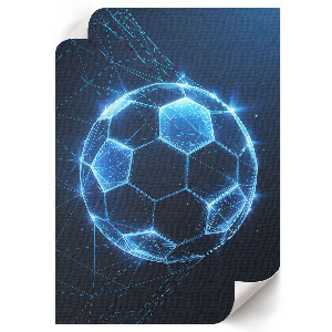 Futuristisches Poster mit abstraktem Ballmotiv