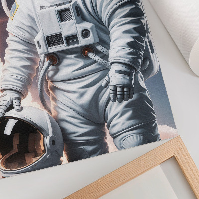 Poster kunstdruck Astronautenhund